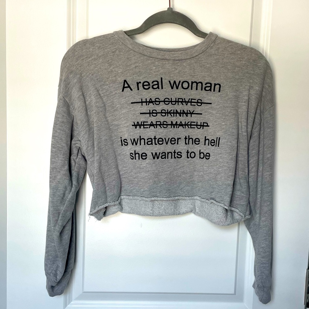 Fashion Nova Crop Sweatshirt